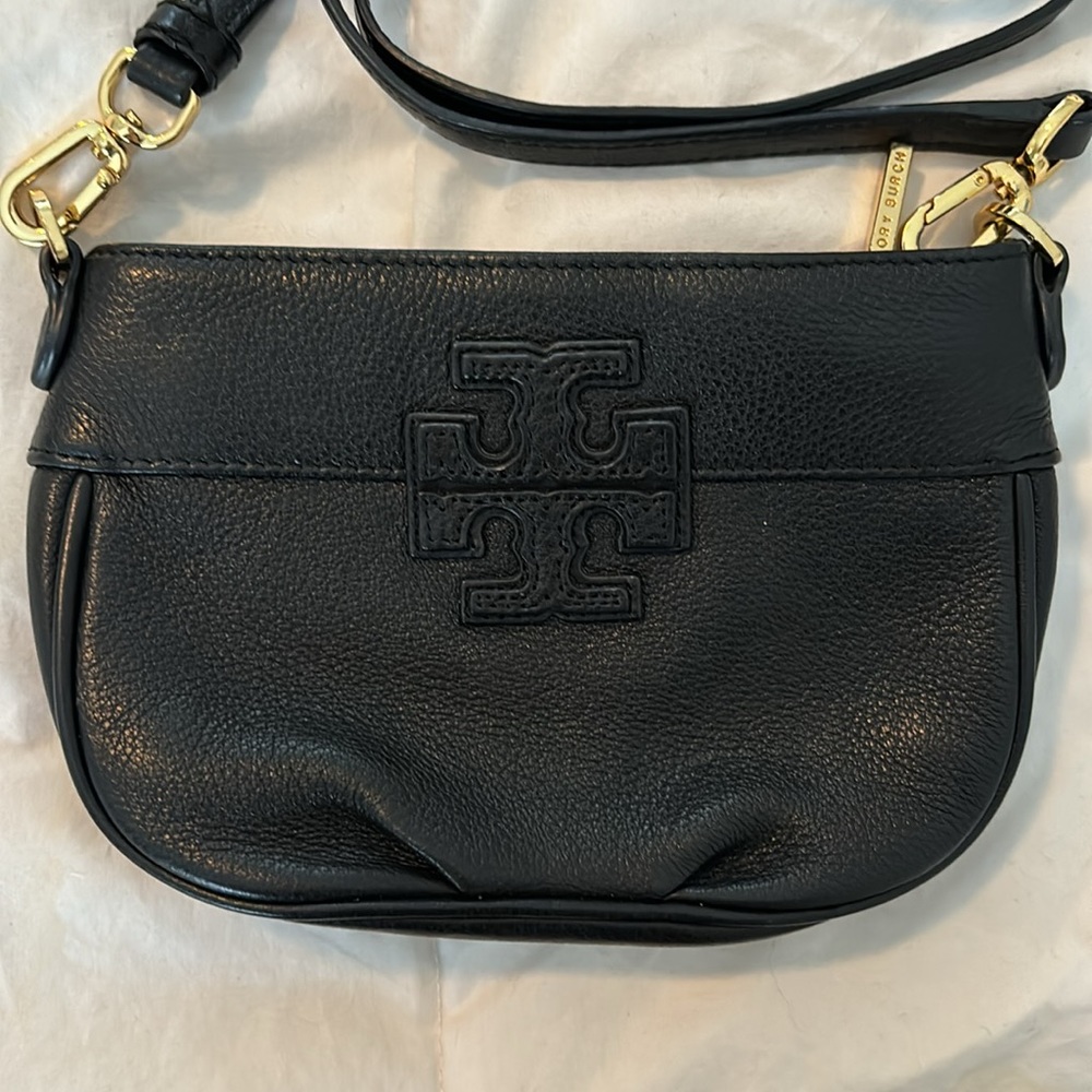 Small Tory Burch black mini crossbody